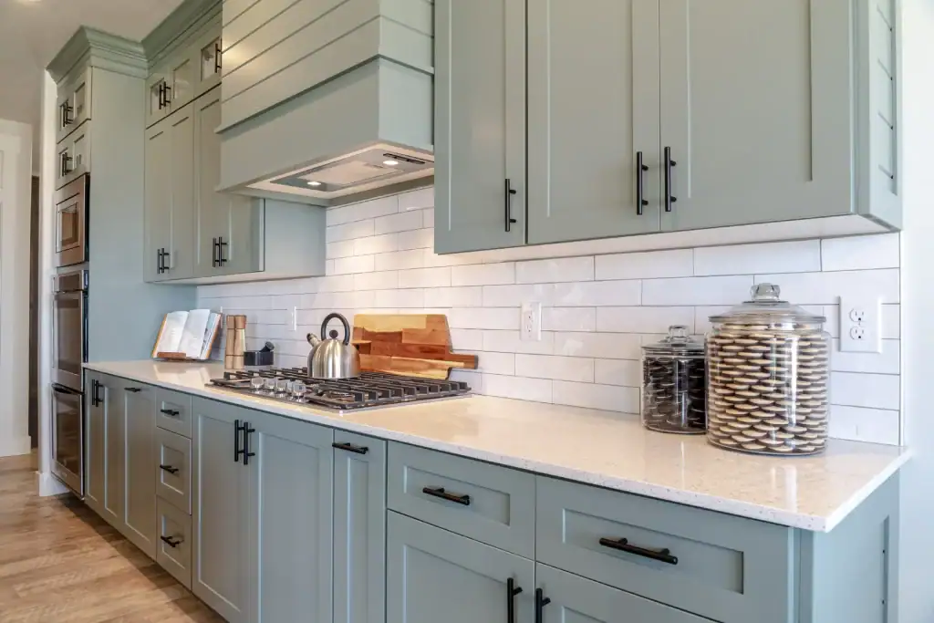different jars in kitchen