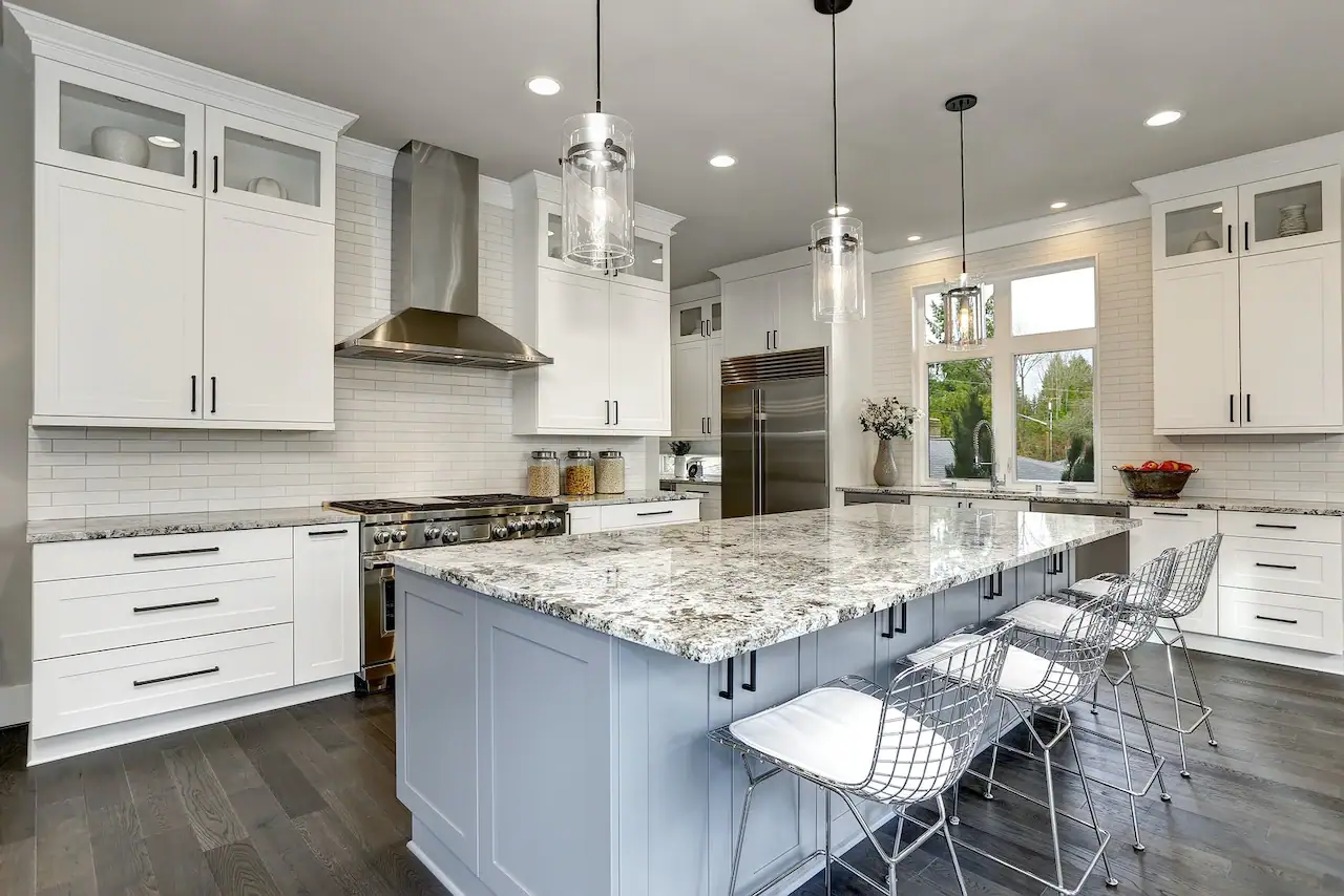 beautiful lights in kitchen