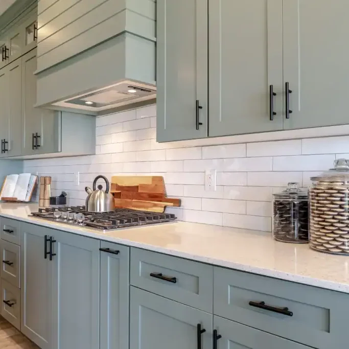 different jars in kitchen